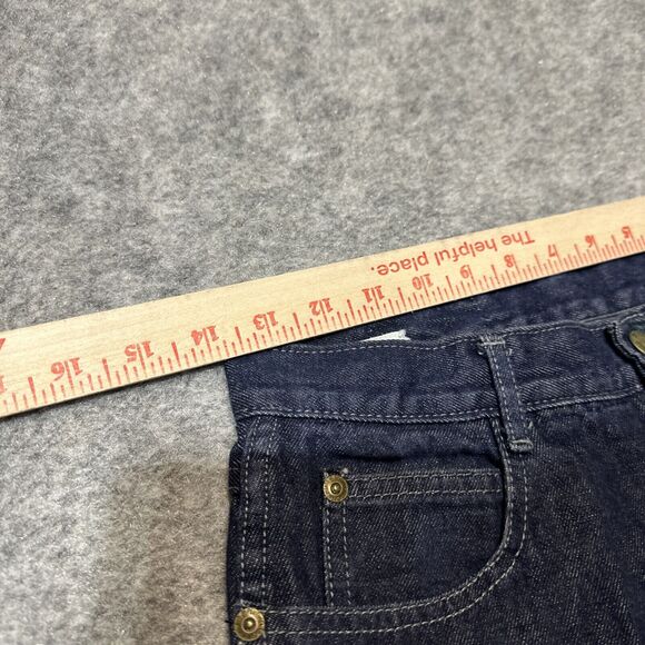 Vintage Pentimento Wide Leg Cuffed Jeans Womens Sz 11 Blue Dark Wash Retro Denim - Picture 3 of 8